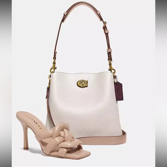 Coach Cream and Tan Shoulder Bag - Picture 2 of 5